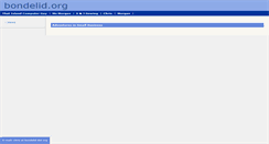 Desktop Screenshot of bondelid.org
